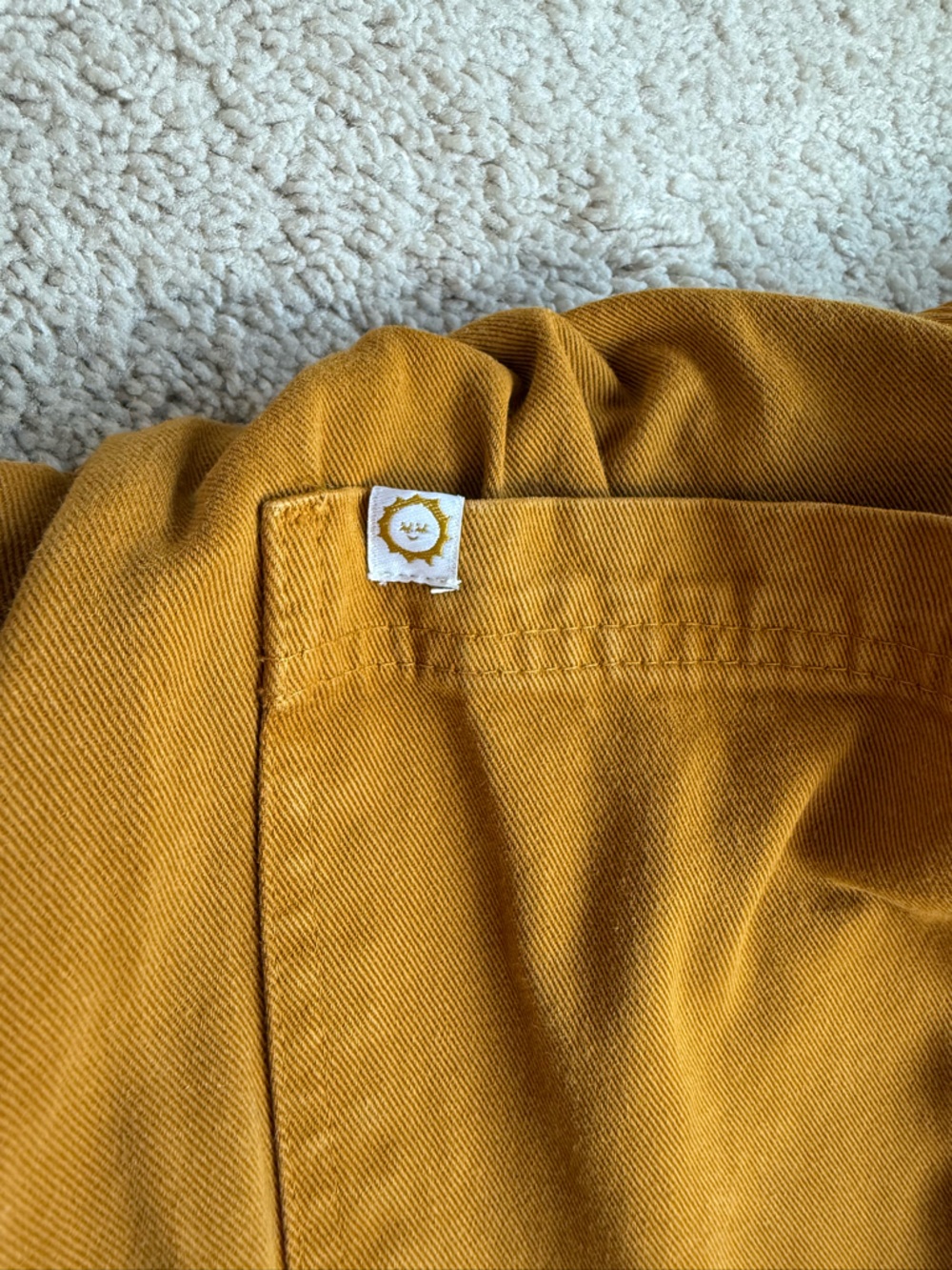 Big Bud Press shortsleeved jumpsuit mustard yellow sz M - Picture 8 of 11